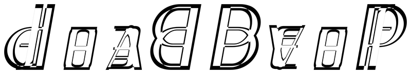Ambigram for deadbeef in Penliit 